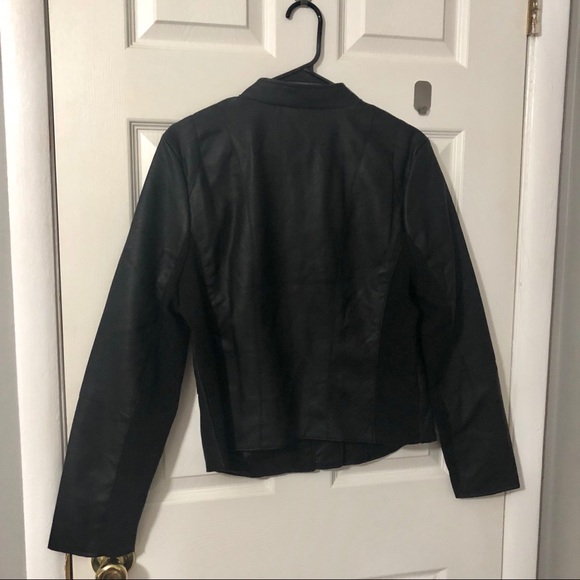 NWOT Larry Levine faux leather jacket - Picture 6 of 6